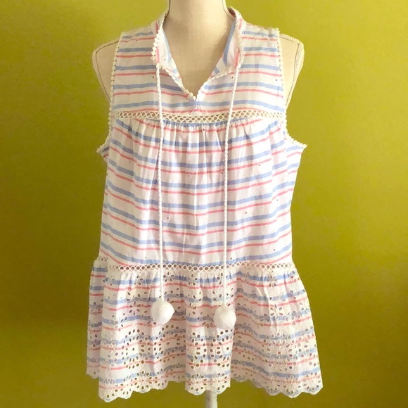 Crown and Ivy Women’s Sleeveless Baby Doll Top - Picture 1 of 6